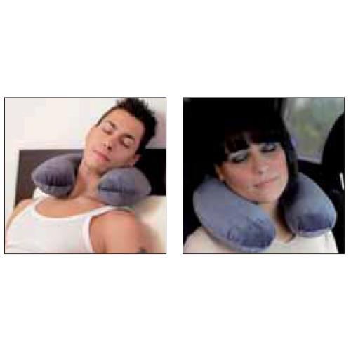 CUSCINO CERVICALE DA VIAGGIO IN MEMORY FOAM - COMPLETAMENTE SFODERABILE CON FODERA LAVABILE - IDEALE IN VIAGGIO, PER LEGGERE STANDO SEDUTI O A LETTO