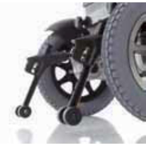 ESCAPE LX - CARROZZINA ELETTRICA (Seduta 46 cm) LEGGERA IN ALLUMINIO - SENZA LUCI - PORTATA MAX 135 kg - BRACCIOLI REGOLABILI, RIBALTABILI ED ESTRAIBILI - PEDANE REGOLABILI E RIBALTABILI