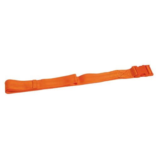CINTURA UNITA - SET 3 CINTURE PER BARELLA - Attacco passante fibbia rapida a pressione colore arancio - Dimensioni: L:180 x P:5 cm