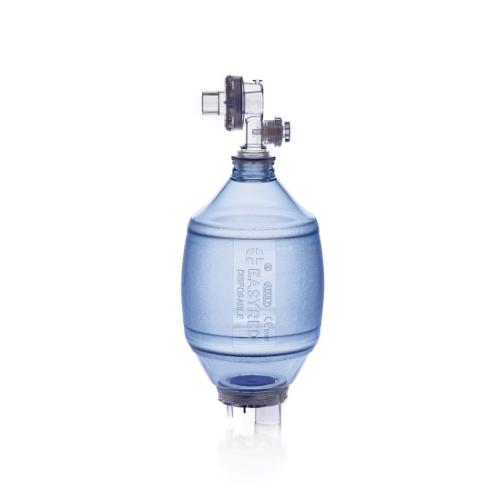 PALLONE RIANIMATORE (Adulti) MONOUSO IN PVC CON VALVOLA SOVRAPPRESSIONE - VOLUME DI VENTILAZIONE DI 1800 ml - LIMITATORE DI SOVRAPPRESSIONE A 60 cm H2O