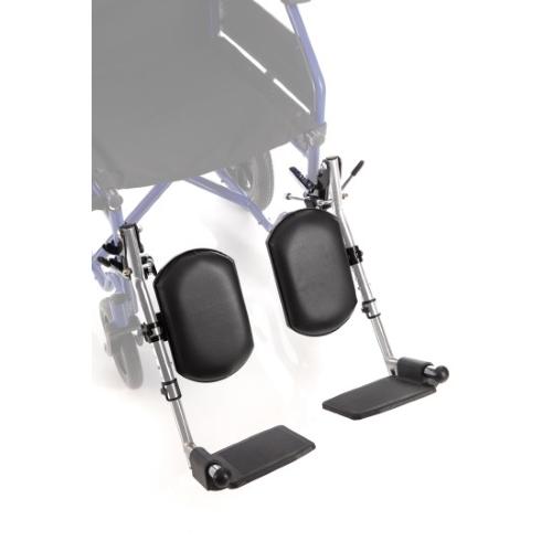 PEDANE ELEVABILI CROMATE - (PAIO) - PER CARROZZINE MODELLI: CP1xx, CP2xx, CP3xx, CP5xx, CP6xx