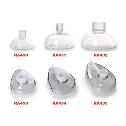 MASCHERA AUTOCLAVABILE (Misura 1 - Pediatrica) IN SILICONE TRASPARENTE PER PALLONI RIANIMATORI E VENTILATORI POLMONARI