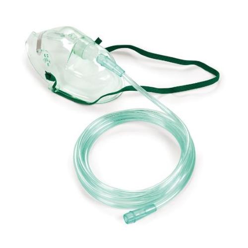 MASCHERA A MEDIA CONCENTRAZIONE PER ADULTI  - Completa di sacchetto e tubo di collegamento antischiacciamento