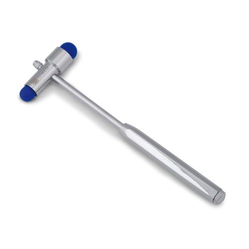 MARTELLO NEUROLOGICO DI BUCK (23 x 4,4 cm) MANICO IN LEGA DI ZINCO CROMATA E TESTA IN PVC - PER USO MEDICO