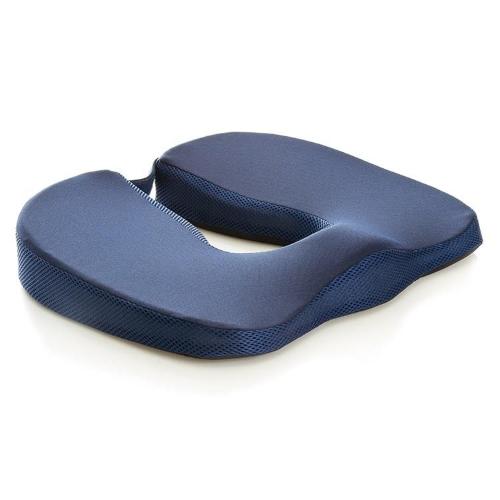 CUSCINO ANTIPROSTATA (44 x 37,5 x h 7,5 cm) IN MEMORY FOAM - SFODERABILE - Indicato in caso di decorsi post-operatori - Utilizzabile su qualunque superficie piana e adatto a lunghi viaggi in auto