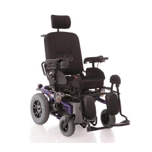 CARROZZINA ELETTRICA MULTIFUNZIONE MODELLO ARIES PRO IN ACCIAIO VERNICIATO - PORTATA MAX 136 kg - CON LUCI - SCHIENALE E SEDILE RECLINABILI ELETTRICAMENTE FINO AL RAGGIUNGIMENTO DELLA POSIZIONE LETTO 