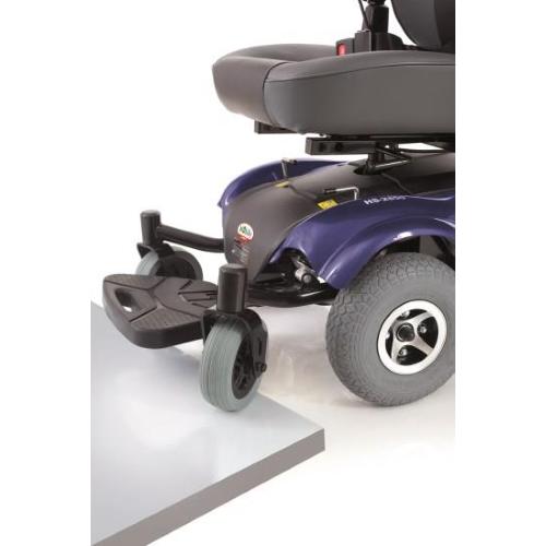 CARROZZINA ELETTRICA A SEI RUOTE MODELLO VIRGO IN ACCIAIO VERNICIATO CON SEDUTA GIREVOLE IN ENTRAMBI I SENSI - PORTATA MAX 136 kg - SEDILE E SCHIENALE IMBOTTITI 