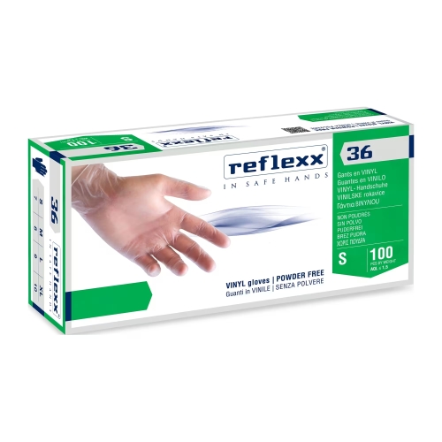 GUANTI IN VINILE (Taglia L) SENZA POLVERE (Conf. 100 pezzi) ANALLERGICI RESISTENTI ALLO STRAPPO ED ALLA PERFORAZIONE - IDEALI PER PELLI SENSIBILI E DELICATE - 