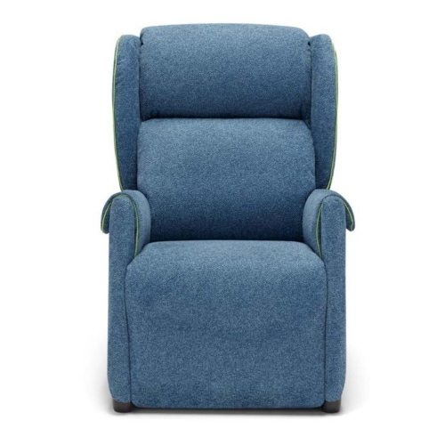 JOY - Poltrona relax, colore (Rich 2121), 70x82xh109 cm. Lift-Relax a 2 motori con funzione alzapersona (metti in piedi), roller system, doppia tavoletta prolunga piedi e Bordino Decò in tessuto (Boing 08). Portata 130 kg.