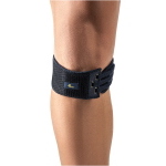 Supporto Sottorotuleo - Taglia REGULAR (29-40 cm) - Colore blu: Fascia sottorotulea con pressore interno anatomico estremamente semplice da posizionare e regolare, esclusivo sistema a doppia chiusura regolabile, tessuto 100% cotone a contatto della pelle.
