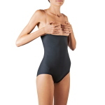 Guaina Post-Addominoplastica con Bretelle - Taglia XXXL (140-160 cm) - Colore nero: Compressione efficace ed omogenea per contrastare i rilassamenti dei tessuti, tessuto elastico AIRGENIX, traspirante e antibatterico, perfetta vestibilità sotto gli abiti.
