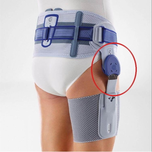 CoxaTrain Bauerfeind Snodo Short (altezza paziente < 170 cm) - Colore Titan: componente snodo del sistema CoxaTrain per coxartrosi.