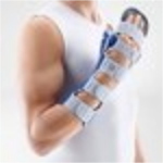 ManuLoc Rhizo long Plus Bauerfeind - Taglia 0 (Lato Destro) - Colore Titan: ortesi rigida per l'immobilizzazione di polso, mano, dita e pollice, per lesioni complesse post-trauma.