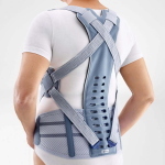 Spinova Osteo - Sistema assemblato - Taglia S2 - Colore Titan: busto ortopedico completo (reclinatore + bendaggio bacino) per la stabilizzazione in presenza di osteoporosi.