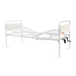 Letto degenza manuale 2 manovelle 3 snodi - senza ruote, 3 snodi, portata max 135 kg.