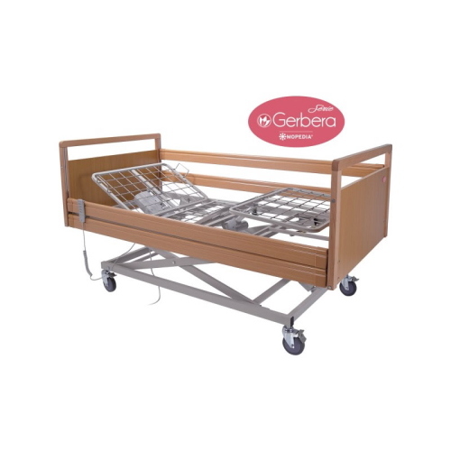 Letto degenza in legno 3 snodi, elettrico ad altezza variabile - Gerbera, 3 snodi, portata max 135 kg.