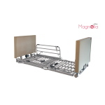 Letto degenza elettrico in legno Ultralow - Magnolia, portata max 145 kg.