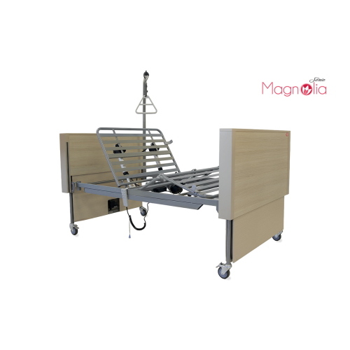 Letto degenza elettrico in legno 120 bariatrico - Magnolia, portata max 325 kg.
