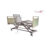 Letto degenza elettrico in legno Lux, sistema a pantografo - Magnolia, portata max 200 kg.