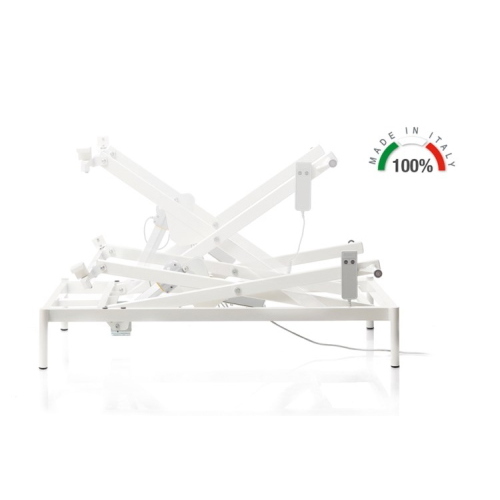 Base sollevaletto a movimento elettrico, altezza da terra regolabile da 40 a 80 cm, compatibile con letti degenza serie MI100/MI110/MI120/MI130.