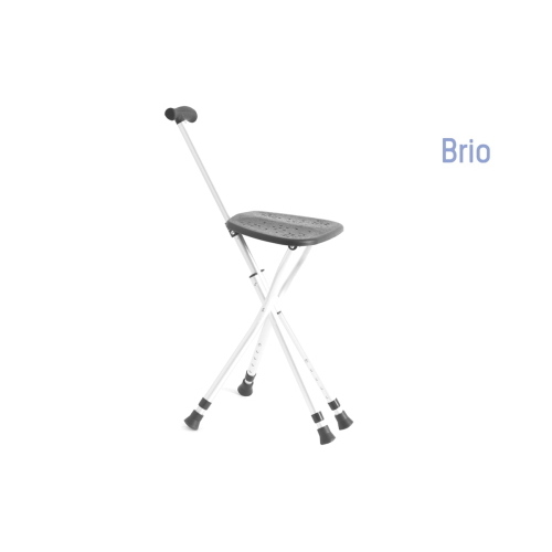 Bastone con seduta - Brio, portata max 100 kg.