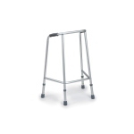 Deambulatore fisso a 4 puntali, alluminio anodizzato, taglia M. Portata max 130 kg.