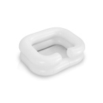 Set lavatesta gonfiabile NEFTI per il lavaggio dei capelli di persone allettate in ambito domiciliare. Completo di sacca, doccetta, pompa e tubo di scarico.
