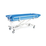 Barella doccia idraulica telaio a crociera NEFTI, altezza regolabile 60-90 cm, inclinazione fissa 2,5 gradi. Portata max 180 kg. 100% Made in Italy.