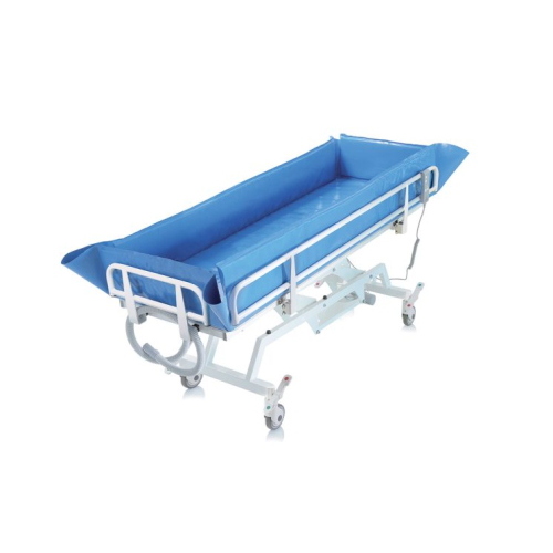 Barella doccia elettrica NEFTI, elevazione elettrica 59-99 cm (motorizzazione TiMOTION), piano inclinabile 0-5 gradi. Portata max 200 kg. 100% Made in Italy.