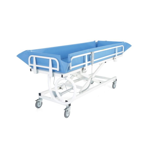 Barella doccia elettrica telaio a crociera NEFTI, altezza regolabile 59-94 cm, inclinazione fissa 2,5 gradi. Portata max 200 kg. 100% Made in Italy.