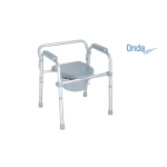 Sedia multifunzione 4 funzioni in 1 pieghevole, alluminio anodizzato, regolabile in altezza. Portata max 130 kg.