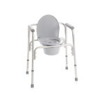 Rialzo stabilizzante per WC 4 funzioni in 1, alluminio anodizzato, versione fissa. Portata max 130 kg.