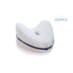 Cuscino gambe-ginocchia sagomato in memory foam, L 27x12x28 cm, rivestimento in poliestere sfoderabile e lavabile, forma sagomata per gambe e ginocchia, dimensioni: L 27 x P 12 x H 28 cm, rivestimento sfoderabile, interno in memory foam stampata.