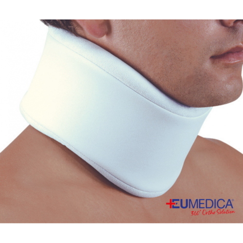 Collare Cervicale PUSH Care Eumedica - h. 8 cm: sostegno funzionale del rachide cervicale in tessuto Sympress traspirante, adatto giorno e notte. Indicato per cervicalgia e forme minori di artrosi cervicale.