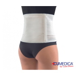 Corsetto Lombare TIGGES E Unisex Eumedica - Taglia XS: pelotta dinamica leggera, modello universale. Indicato per lombalgia da sforzo e attività lavorative pesanti.