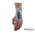 Tutore Polso PUSH Med Eumedica - Destra - Misura 1: doppio supporto dorsale/palmare con stecche modellabili. Indicato per distorsioni polso moderate-gravi, strappi, tendiniti, artrosi.