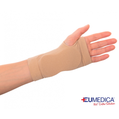 Carpal Gel Sleeve Eumedica - Taglia L: cuscinetto in oleo-gel anatomico, ambidestro. Indicato per cicatrici ipertrofiche, Pillar Pain e trattamento post-operatorio del tunnel carpale.