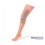 Ginocchiera EU-CONT Sylicon Eumedica - Taglia S: inserto in silicone per il sostegno rotuleo, stecche laterali. Indicata per condropatia femoro-rotulea, lievi versamenti articolari.