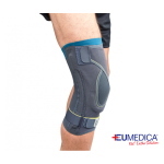 Ginocchiera Push Sports Eumedica - Taglia S: supporto stabilizzatore per lo sport, compressione uniforme. Indicata per distorsioni lievi/moderate e instabilità residua del ginocchio.