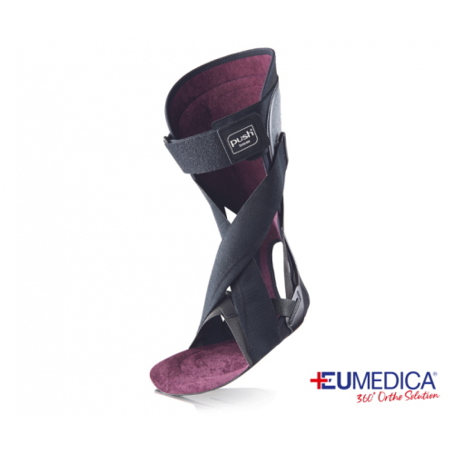 AFO Push Ortho Eumedica - Destra - Misura 1: sistema funzionale per il piede cadente, favorisce la corretta deambulazione in riabilitazione.