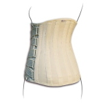 Tav Lombare Tenortho - Taglia XS (circonferenza bacino: 73/83 cm) - Altezza anteriore 22 cm - Altezza posteriore 37 cm - Unisex: Busto semirigido lombare. Tessuto cotone. Chiusura anteriore a velcro.