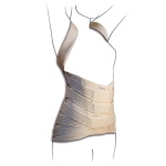 Tav Dorso-Lombare Tenortho - Taglia XS (circonferenza bacino: 73/83 cm) - Altezza anteriore 22 cm - Altezza posteriore 55 cm - Unisex: Busto semirigido dorso-lombare. Tessuto cotone. Chiusura anteriore a velcro.