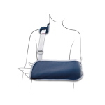 SOLLIEVO Tenortho - Taglia XXL (lunghezza tasca: >58 cm): Reggibraccio semplice. Tessuto in cotone 100%. Presa pollice. Fascia regolabile in lunghezza tramite fibbia. Imbottitura di protezione.