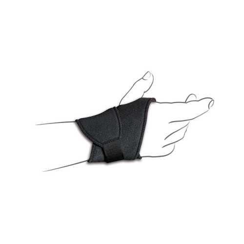 EASY Tenortho: Polsiera semplice in fibra di carbonio velcrabile. Tessuto in C6Tex. Anello presa pollice. Chiusura a velcro. Indicato per distorsioni, instabilità articolare.