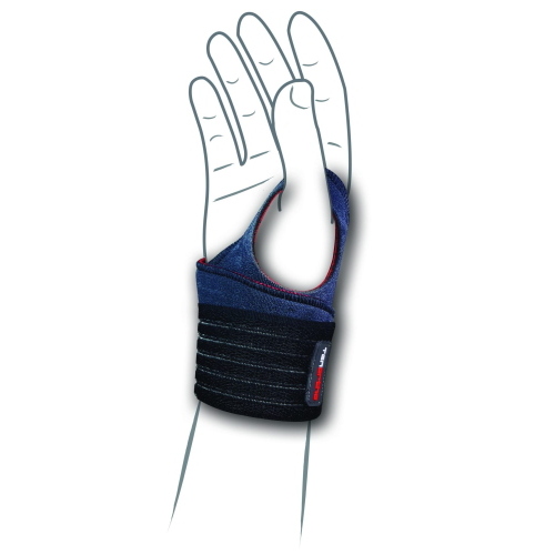 EASYPRO Tenortho: Stabilizzatore di polso. Tessuto in fibra di carbonio C6Tex, elastico e 100% traspirante. Anello per presa pollice. Chiusura con elastico velcrabile che lo rende dinamico e funzionale. Indicato per distorsioni, instabilità articolare.