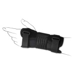DRYPOL SHORT Tenortho - Taglia XL (circonferenza polso: 22/24 cm) - Lunghezza 18cm - Lato SX - Destro e Sinistro: Polsiera steccata in tessuto traspirante corta. Tessuto traspirante. Chiusura a velcro e fibbie.