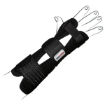 DRYPOL LONG Tenortho - Taglia XL (circonferenza polso: 22/24 cm) - Lunghezza 28cm - Lato SX - Destro e Sinistro: Polsiera steccata in tessuto traspirante lunga. Tessuto traspirante. Chiusura a velcro e fibbie.
