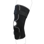 Newmesh Aste Artic. Ap.Front. Tenortho - Taglia XS (33/39 cm): Ginocchiera aperta in tessuto spacer con aste articolate. Tessuto spacer, elastico, 100% traspirante. Aste articolate policentriche in alluminio (E8°- F120°). Apertura frontale.