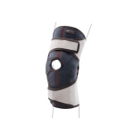 Genutonic El.Ap. Aste Artic. Tenortho - Taglia XS (33/39 cm): Ginocchiera aperta con aste articolate. Interno effetto velour (maggior comfort e stabilità). Aste articolate policentriche in alluminio. Nessuna cucitura nel cavo popliteo. Apertura frontale.