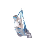 Imbracatura da toilette in rete, con poggiatesta, taglia S, portata max 250 kg, tessuto poliestere a rete strongtex.
